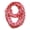 Pink, variant on Light and Sheer Polka Dot Circle Print Infinity Loop Scarf