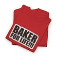 thumbnail image 3 of Baker For Life Skateboard Skate 2000s Vintage Classic T Shirt Design Print - Red / XL, 3 of 5