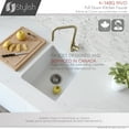 thumbnail image 5 of Stylish Rivo One-Handle Brushed Gold Pull Down Kitchen Faucet Height 14" K-148G, 5 of 14