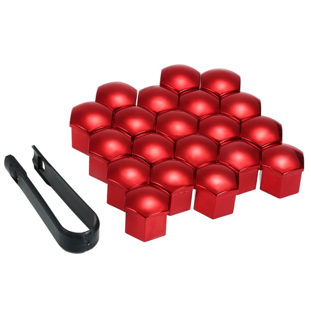 20pcs Universal 21mm Wheel Nut Covers Lug Nut Caps Screw Protector