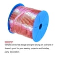 thumbnail image 3 of Unique Bargains 100Yards 6mm Flat Sequin Strip Spangle Paillette String Sequin Trim Clear Purple, 3 of 6