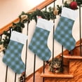 thumbnail image 7 of Coolnut National Tartan Blue Christmas Stockings, Personalized Large Christmas Stocking, Cute Snowflake Stockings 18" Xmas Stocking for Xmas Decorations Xmas Gifts, 2PCS, 7 of 7