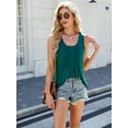 thumbnail image 4 of TEMOFON Women Summer Tank Tops Fashion Pleated Loose Tunic Tops Casual Scoop Neck Flowy Sleevelees T Shirts, 4 of 6