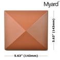 thumbnail image 2 of Myard PNP 115445R Screw-Free Universal Fence Pyramid Top Cap Fits Post 4 X 4 Inches (Actual Post Size 3.5 X 3.5) (Qty 1, Red Mahogany), 2 of 6