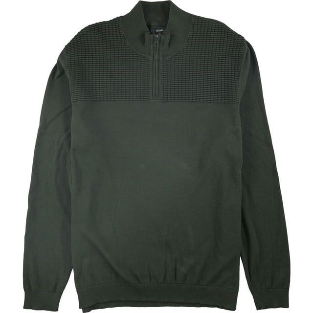 Alfani Suéter de punto con textura para hombre, verde, pequeño