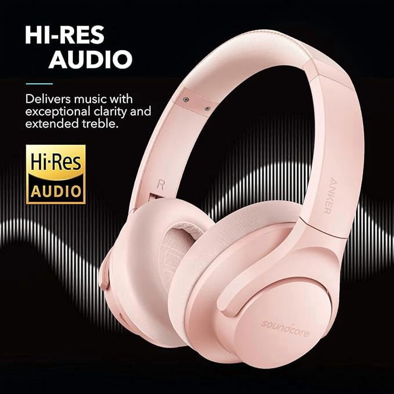 Soundcore Anker Life Q20 Hybrid Active Noise Cancelling Headphones, Wireless Over Ear Bluetooth Headphones, 60H Playtime, Hi-Res Audio, Deep Bass, Foam Ear Cups, USB-C Charging