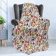 thumbnail image 4 of Cars Soft Flannel Fleece Throw Blanket, Transport and Logistics Theme with Lorry Cargo Truck Muscle Car and Taxi Boy Toys, Cozy Plush for Indoor and Outdoor Use, 60" x 80", Multicolor, by Ambesonne, 4 of 5