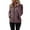 Dark Purple, variant on Women's Full Zip Fleece Jacket, Stand Collar Plush Top, Long Sleeve Soft Outerwear, Lightweight Cardigan with Pockets, Casual Winter Coat, Autumn Comfort Wear Blue L