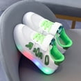 thumbnail image 5 of Linfrsh Boys Girls Sneakers Luminous Children Sport Light Up Shoes Kids Girl Shoe Toddler Running Shoes Green,8.5, 5 of 6