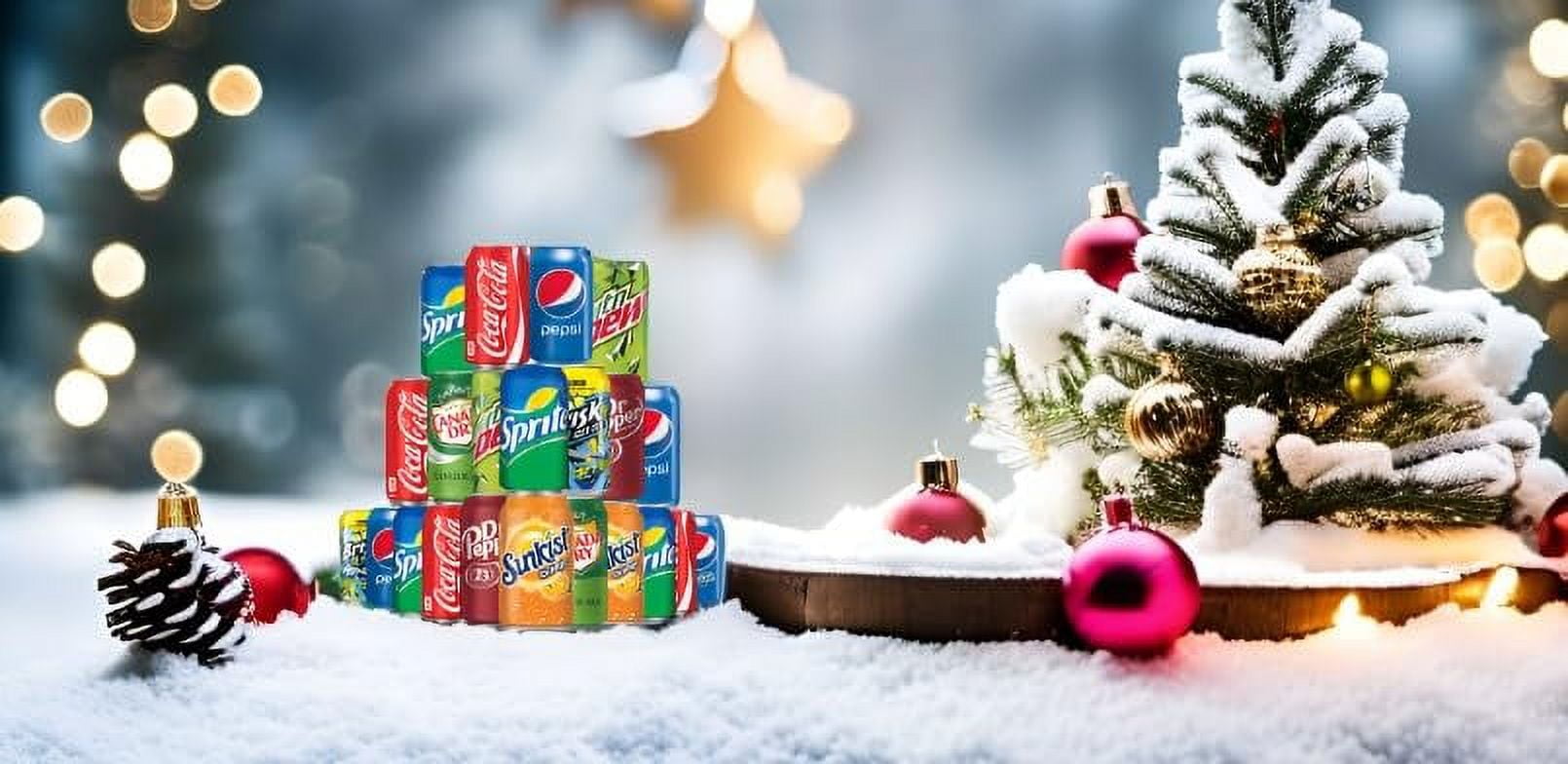 (Pack of 22) Soda Variety Pack | 8 Multi Flavors Soft Drink Bundle | Assortments of Cola, Pepsi, Sprite, Mountain Dew, Dr. Pepper, Sunkist, Canada Dry Ginger Ale, Brisk Iced Tea | The Beverage Care P