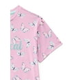 thumbnail image 3 of Sleepy Nites Girls' Print Jersey Nightshirt with Short Sleeves, Sizes XS-XL, 3 of 3