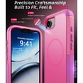 thumbnail image 5 of Diverbox for iPhone 16e 17e Case [Compatible with MagSafe] [Shockproof] [Dropproof] [with Screen Protector ] Heavy Duty Protection Phone Case Cover for Apple iPhone 16e 17e 6.1 inch(Pink), 5 of 7