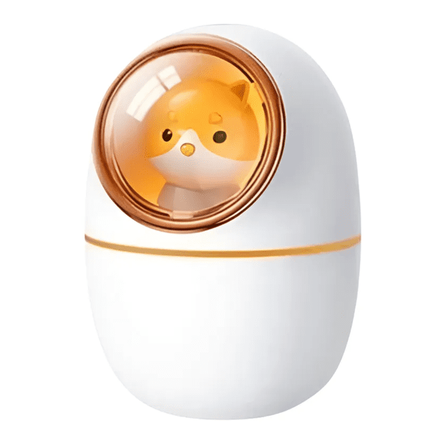 Humidificador Gato Difusor Aceites Esenciales Lampara Noche