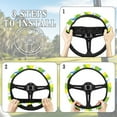 thumbnail image 6 of Jeiento Golf Ball Print Golf Cart Steering Wheel Cover for Club Car Stretchable 14 Inch Steering Wheel Cover UV Rays Protector Boat Steering Wheel Cover Easy to Use, 6 of 7