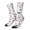 thumbnail image 1 of Fotbe Cute Cat Calcetas Largas con Estampado para Hombre y Mujer – Calcetas de Compresión Transpirables y Elásticas, Viajar y Uso Diario Talla 5-11, 1 of 6