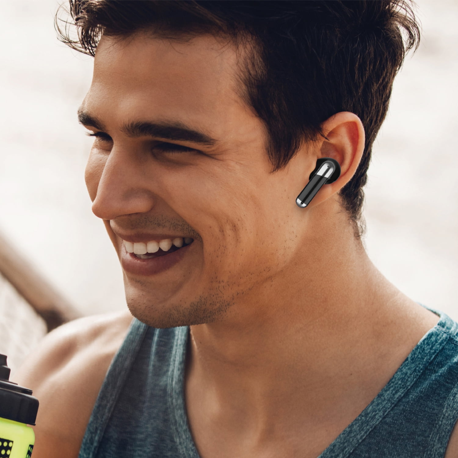 STUDIO PRO by FISHER Active Pro Bluetooth Earphones with Charging Case, Green, STW290A
