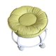 thumbnail image 3 of Taburete bajo con ruedas, silla giratoria, para hombre y mujer, taburete multiusos con verde, 3 of 9