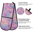 thumbnail image 4 of Dailycode Double Sided Oven Mitt with Loop Heat Resistant Kitchen Long Potholders 7" x 35" Gorgeous Fish Scale, 4 of 6