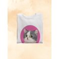 thumbnail image 3 of Suspicious Cat Sweatshirt Women -Kayomi Harai Designs, Female Small, 3 of 4