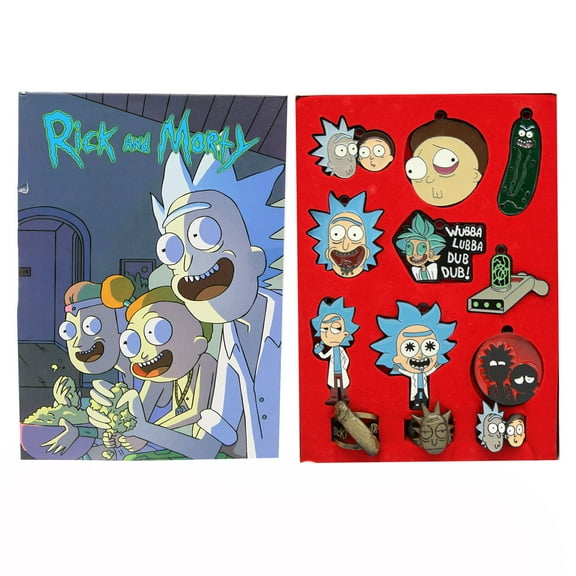 Character & Item - Rick and Morty Necklace, Keychain, & Ring 12 pc. Pendant