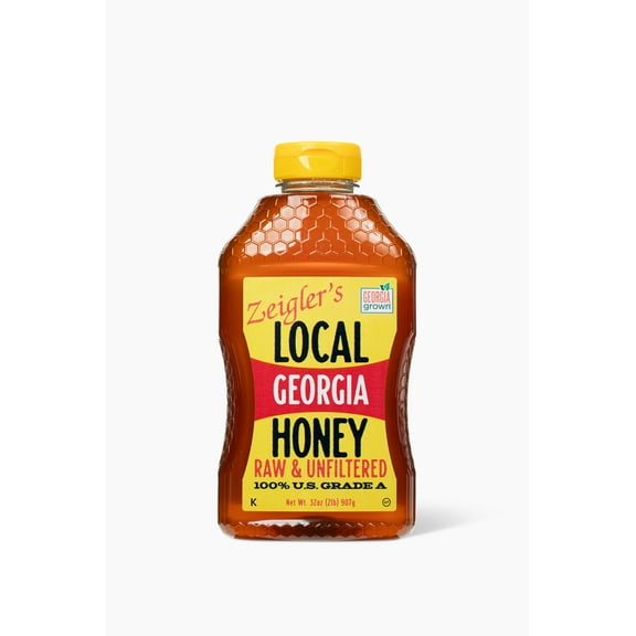 Zeigler's Georgia Honey 32oz Local, Raw, Unfiltered, Squeeze Bottle