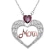 thumbnail image 2 of Fiudx Collar de Corazón, Colgante de Acero Inoxidable para Mamá, Diseño Clásico de Corazón, Regalo de Mamá, Aleación Duradera, Accesorio Moderno, Regalo de El Día de La Madre, Acabadoo Galvanizado., 2 of 7