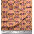 thumbnail image 1 of Soimoi Cotton Poplin Fabric Leaves,Rose & Camellia Floral Decor Fabric Printed Yard 56 Inch Wide, 1 of 1