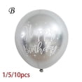 thumbnail image 1 of 1pc/5pc/10pc Party 12inch Metal Globos Decor Balloon Metallic Latex Birthday Happy Birthday, 1 of 5