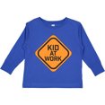 thumbnail image 3 of Inktastic Kid at Work Construction Sign Boys or Girls Long Sleeve Toddler T-Shirt, 3 of 5