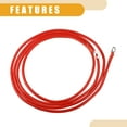 thumbnail image 5 of 1 Pcs 3/8" Lugs 9ft Cable Length Universal Battery Inverter Cable - Car 6 AWG Gauge Battery Cables Durable - Pure Copper Rubber Red, 5 of 7