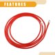 thumbnail image 5 of 1 Pc 3/8" Terminales 9 pies Longitud del Cable Universal Cable Inversor de Batería - Cables de Batería de Calibre 6 AWG Duraderos - Cobre Puro Goma Roja, 5 of 7