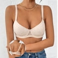 thumbnail image 2 of Hrsba Lace Bras for Women Underwire Push Up Racerback Breathable Lightweight Daily Wear Soft Flexible Support Structure, 2 of 7