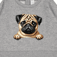 thumbnail image 3 of Inktastic Cute Pug Illustration Baby Sweatshirt, 3 of 4