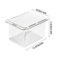 thumbnail image 3 of CasaChic Transparent Cabinet Drawer Storage Box, Bathroom Pull-Out Shelf for Toilet Swab Cosmetic, Multi-Functional Organizer with Easy Slide Design, 3 of 9