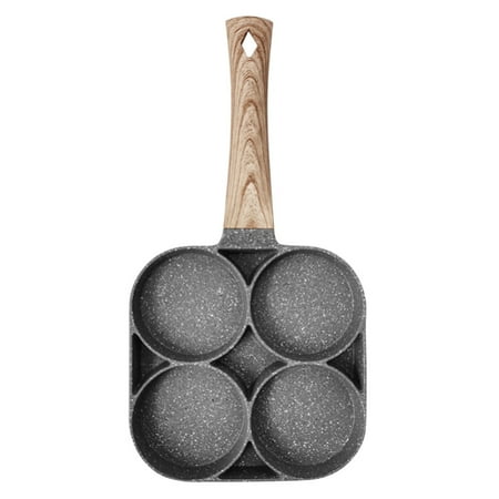 

4 Hole Fried Egg Burger Pan Non-stick Multipurpose Egg Frying Pan Kitchen Utensil New