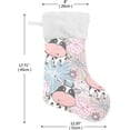 thumbnail image 2 of Coolnut Christmas Stockings Family Holiday Party Personalized Gift Cartoon Cow Christmas Stockings Christmas Decorations Mantel Decor, 17.71"x12.20" 2PCS, 2 of 7