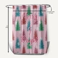 thumbnail image 5 of Simply Daisy 70" W x 73" L Merry and Bright Polyester Shower Curtain, Light Pink [1 Ct], 5 of 5