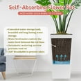 thumbnail image 6 of S-HOME Square Planter 30" High in Faux Rattan Design 1-Pack with Automatic Watering System for Indoor or Outdoor Use, 6 of 11