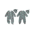 thumbnail image 2 of Qtinghua Western Baby Boy Girl Clothes Infant Footies Romper Cow/Horse Long Sleeve Zipper Jumpsuit with Hat Cowboy Outfit, 2 of 9