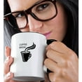 thumbnail image 2 of 3drose, Coffee Break, 15oz Two-tone Black Mug, 2 of 6