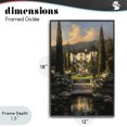 thumbnail image 4 of Stupell Industries Traditional Victorian Mansion at Sunset Black Framed Giclee Art, 12 x 18, by Petals Prints Design, 4 of 8