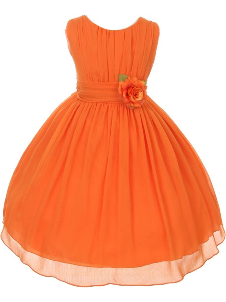 walmart orange dress