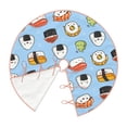 thumbnail image 3 of Kll Kawaii Sushi (2) Christmas Tree Skirt 36",Party Decorations Farmhouse For Christmas Decorations Holiday Party, 3 of 8