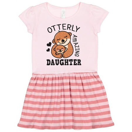 

Inktastic Mothers Day Otterly Amazing Daughter Gift Toddler Girl Dress