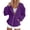Dark Purple, variant on Women's Zip Up Hoodie Sweatshirt, Oversized Long Sleeve Tunic with Drawstring Hood and Pockets, Soft Lightweight Casual Jacket for Fall Winter Streetwear Daily Wear