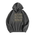thumbnail image 3 of SIYUDAN Women's Sweatshirts Hoodies Jesus Loves You Print Hooded Sweatshirts Graphic Hoodie Oversized Womens Pullover Sweatshirts Fall Sweatshirts For Women Casual Wear, 3 of 3