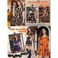 thumbnail image 2 of CRAYNER Women's Sundresses Short Sleeve Casual Halloween Dresses T Shirt Swing Dress A Line Flowy Sun dress with Pockets, L, 2 of 8