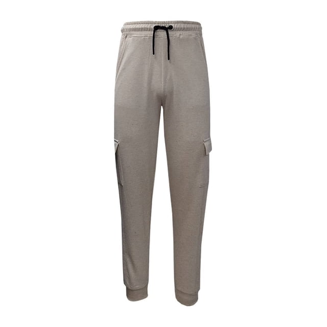 Pantalón George Talla 16 Cargo Tipo Jogger Liso con Bolsas Laterales Beige