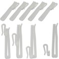 thumbnail image 1 of Ganchos para cortinas Mangood, 30 unidades, ajustables para cortinas, blancos, 1 of 7