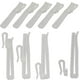 thumbnail image 1 of Ganchos para cortinas Mangood, 30 unidades, ajustables para cortinas, blancos, 1 of 7